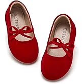 ESTINE Mary Jane Flats for Toddler Girls Little Kids Glittery Dress Princess Wedding Ballet Shoes