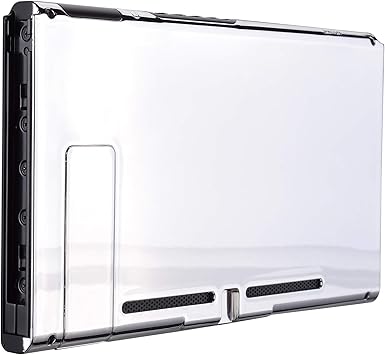 Amazon Com Extremerate Chrome Silver Console Back Plate Diy Replacement Housing Shell Case For Nintendo Switch Console With Kickstand Joycon Shell Not Included Computers Accessories