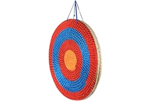TOPARCHERY Archery Target 3 Layers 20 inch Traditional Solid Straw Archery Target 2.3 inch Thickness Hand-Made Arrows Target for Outdoor Shooting Practice (20in / 3 Layers)