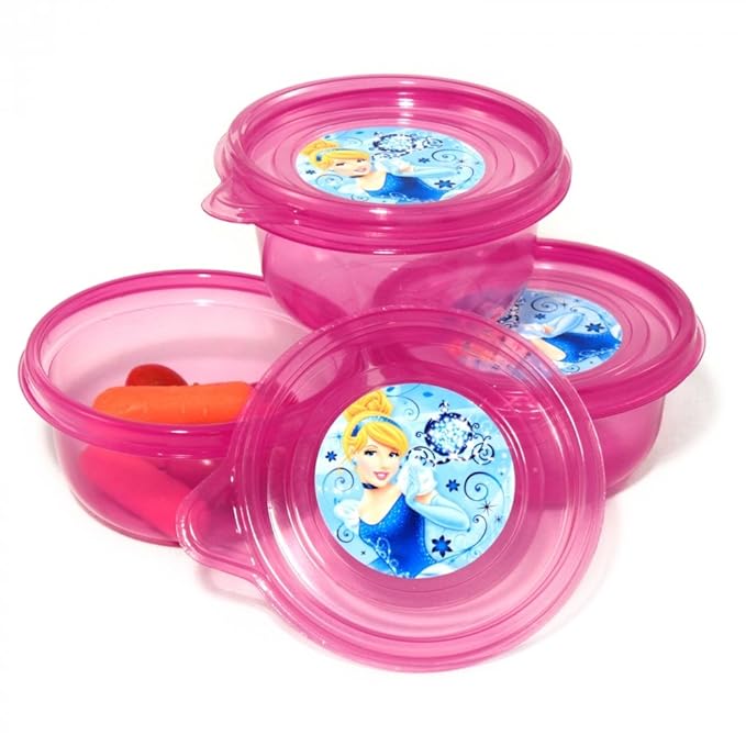 3pk Disney Princesas pequeñas recipiente para alimentos Freeze ...