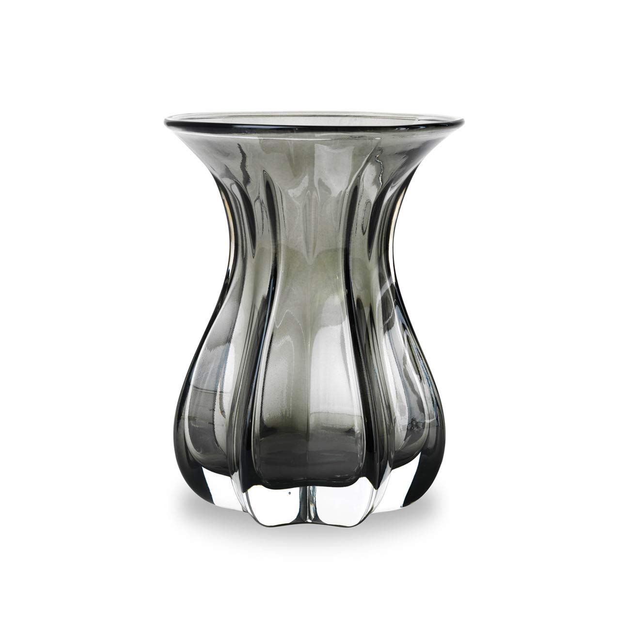 Bjørn Wiinblad Vase, Smoke, 15.2x15.2x18.8 — image 1