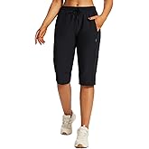 baleaf Women's 15" Hiking Shorts Long Bermuda Cargo Below The Knee Capris Lightweight Quick Dry Elastic Waist for Casual