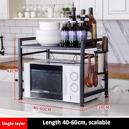KTYXDE - Estante de cocina de acero inoxidable para microondas ...