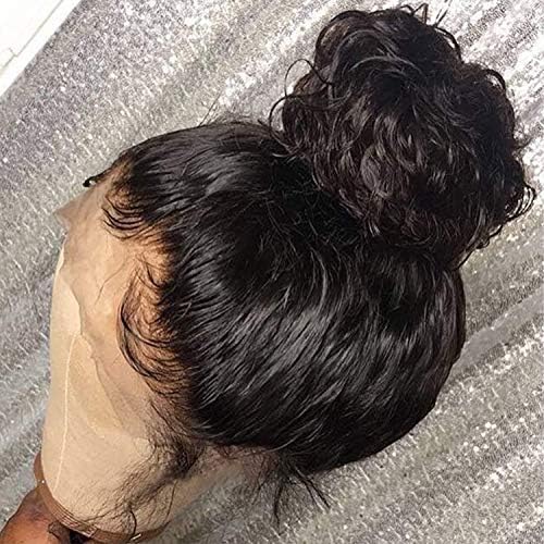 Fushen Hair 360 Lace Frontal Wigs 250% Denisty Lace Front Human Hair Wigs for Black Women Curly Brazilian Virgin Hair Pre Plucked 360 Lace Wigs with Baby Hair (16inch with 250% density, Curly)