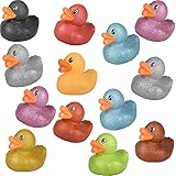 The Dreidel Company Animal Safari Zoo Rubber Duck Toy Duckies For Kids, Bath Birthday Baby Showers Classroom Summer Beach And Pool Activity Party Favors, 2" (12-Pack - View #10