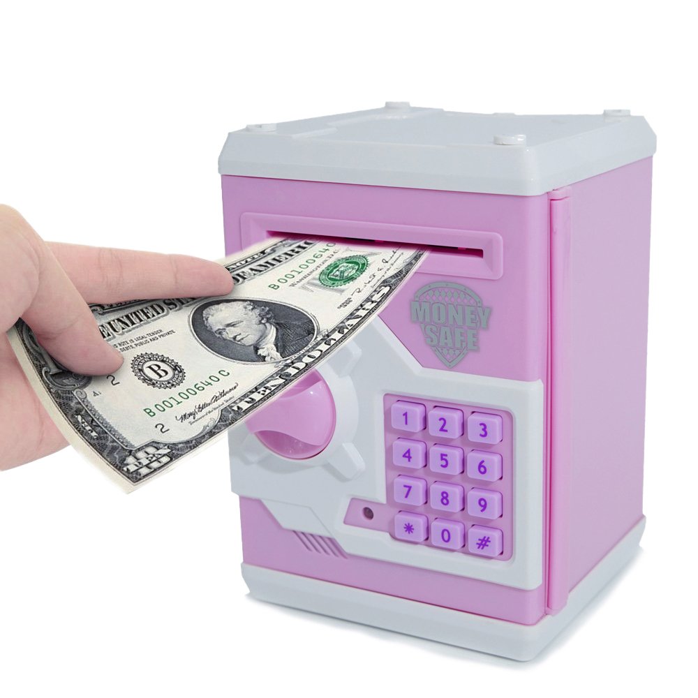 apuppy electrónica dinero Banco Cartoon contraseña Piggy Banco Efectivo Moneda puede juguete