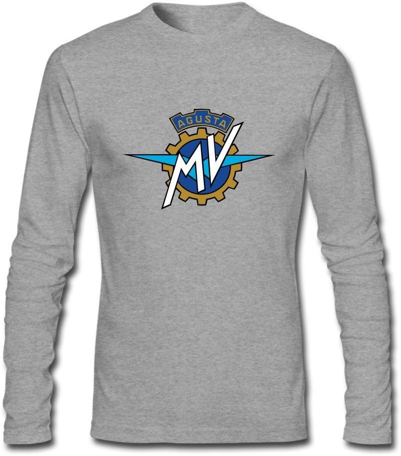 Fashion Design Motorcycles Logo MV Agusta Motor Men's Long Sleeve T-Shirt