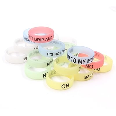 elfbar elfa master akku 5+ Small Vape Bands Silicone Glass Protection Rings for Vape Pens Ecigs  13mm+ main image 1