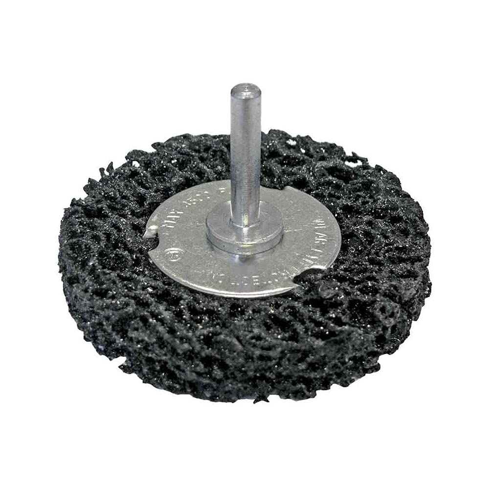Abracs ABPOLYSM100 Spindle Mounted Poly Wheel - Lightweight Fibreglass Backing - Synthetic Resin Coating - 100mm x 13mm x 6mm