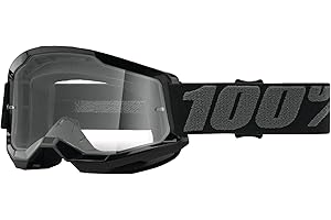 100% Strata 2 Motocross & Mountain Bike Goggles - MX and MTB Racing Protective Eyewear