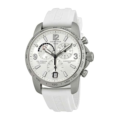 Certina DS Podium Aluminum White Rubber Men's Watch C0016399703700