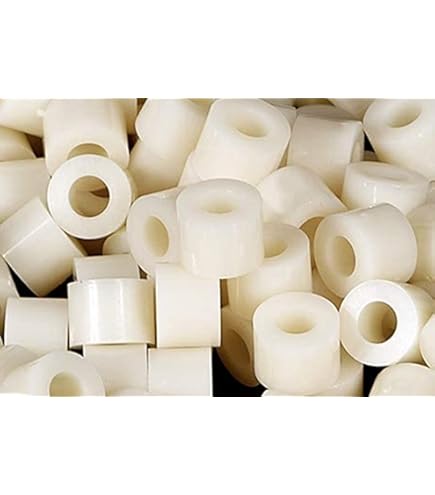 100 Nylon Spacer Bushings - .257" ID X 1/2" OD X 3/4" Length - Electrical & Mechanical Applications