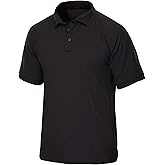 Vertx Mens Tactical Polo Shirt, Short Sleeve T-Shirt, Breathable, Temperature Regulating, for Police, Security, Relaxed Fit