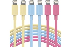 ZHULIANG iPhone Charger 6 Pack (3/3/6/6/6/10ft) Apple MFi Certified Fast Charge Sync Lightning Cable Compatible with iPhone 14/13/12/11/Pro Max/SE/XR/XS/X/8/7 Plus iPad AirPods