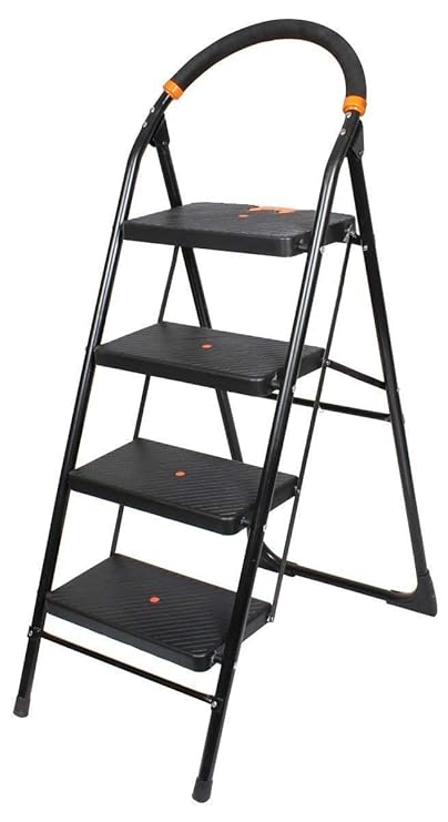 Ciplaplast GEC-L4M 4 Step Milano Folding Ladder (Black)
