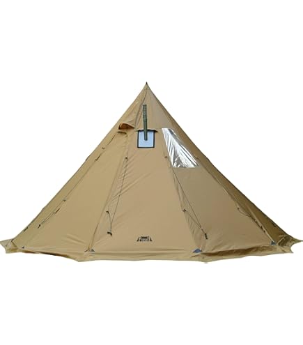 Vilemoon Tipi Tente Chaude Avec Cric Ignifuge Pour Tuyaux De Cheminu00e9e 2 U00e0 3 Personnes 428569