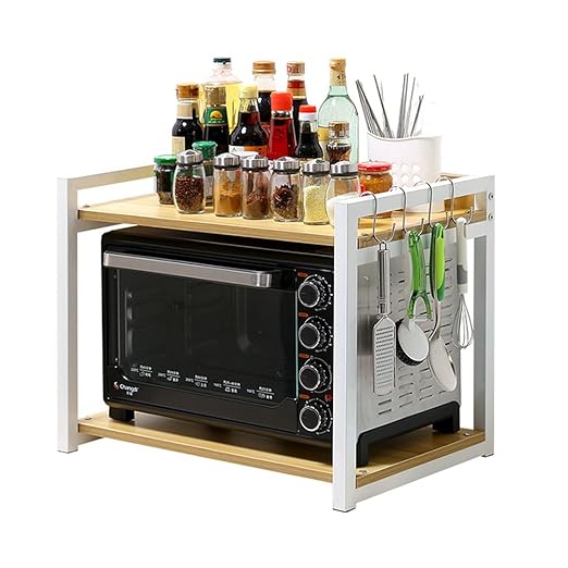 WENZHE Estantería Cocina Baldas Leñoso Horno Microondas Condimento ...