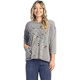 Jess & Jane Mineral Washed Drop Shoulder Top
