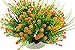 Bird Fiy Babys Breath Artificial Flowers,4 Bundles Gypsophila Flower Wedding Home Decor Gift(Orange)