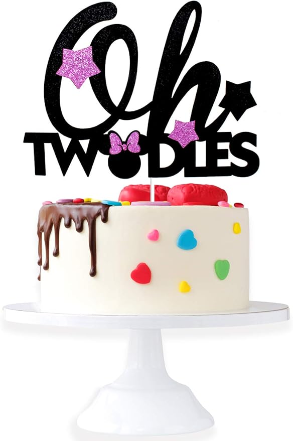 Kreatwow Minnie Cake Topper 2e Anniversaire Rose Et Or Oh Twodles 2e Anniversaire Fete Decoration Fournitures Cuisine Et Maison Decorations Dwteam In