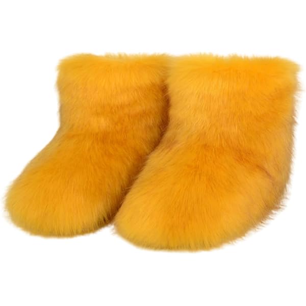 Amazon.com | Auhoho Girls Warm Winter Faux Fur Snow Boots Fuzzy