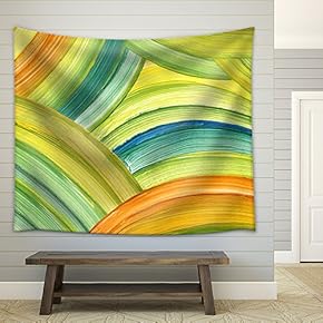 Abstract Acrylic Painting Background - Fabric Wall Tapestry Home Decor - 51x60 inches
