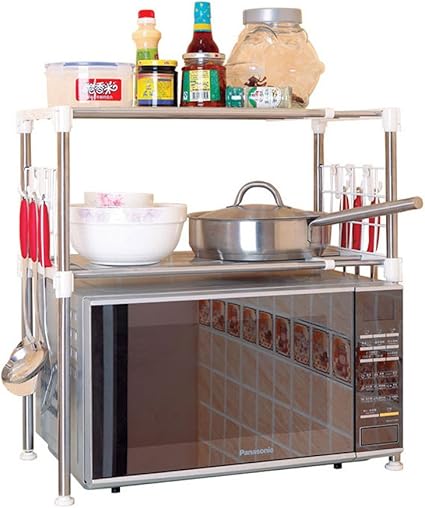 Amazon Mariny ステンレス製電子レンジラックキッチン収納ラック皿排水ラック Mariny キッチンラック キッチンラック 通販