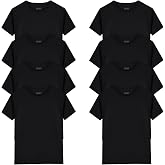 8 Pack Boys Kids Youth Athletic Quick Dry T Shirts Moisture Wicking Tops | 8 pack mesh tees, breathable and lightweight, crew neck, fits ages 4 to 18 years, for sports and play, short sleeve