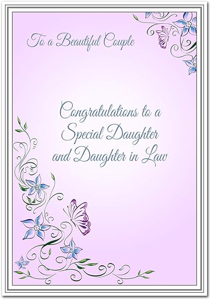 Biglietto Di Auguri Per Il Giorno Della Figlia E Della Suocera Con Scritta Special Best Keepsake Butterfly Mrs And Mrs Amazon It Cancelleria E Prodotti Per Ufficio