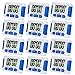 12 Pack Digital Kitchen Timer Magnetic Back and Retractable Stand Minute Second Count Up Countdown Kid Clock