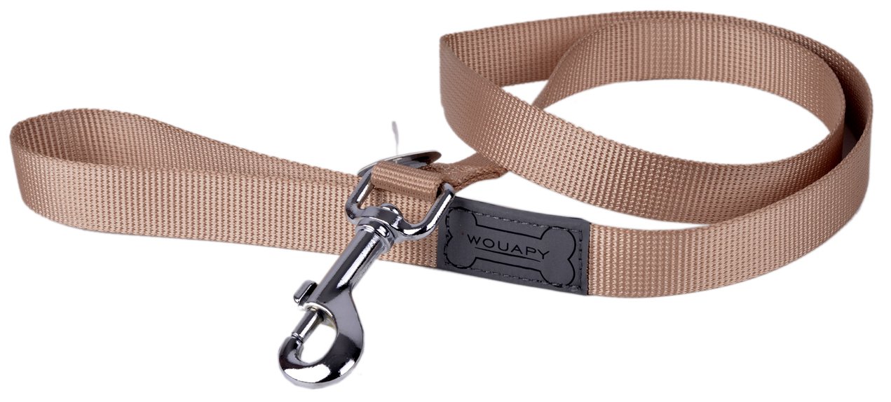 Wouapy Basic Line Lead for Dog, 20 mm/1 m, Beige