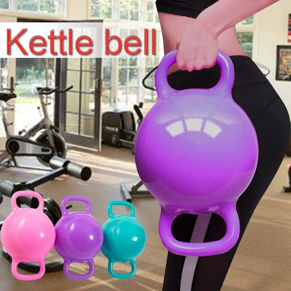 Water Filled Kettlebells,Adjustable Weight Kettlebell,Kettlebell Yoga Kettle Bell Lady Fitness Portable Water Filled Dumbbells Gym Dumbbells Pilates Kettle Dumbbell with Base