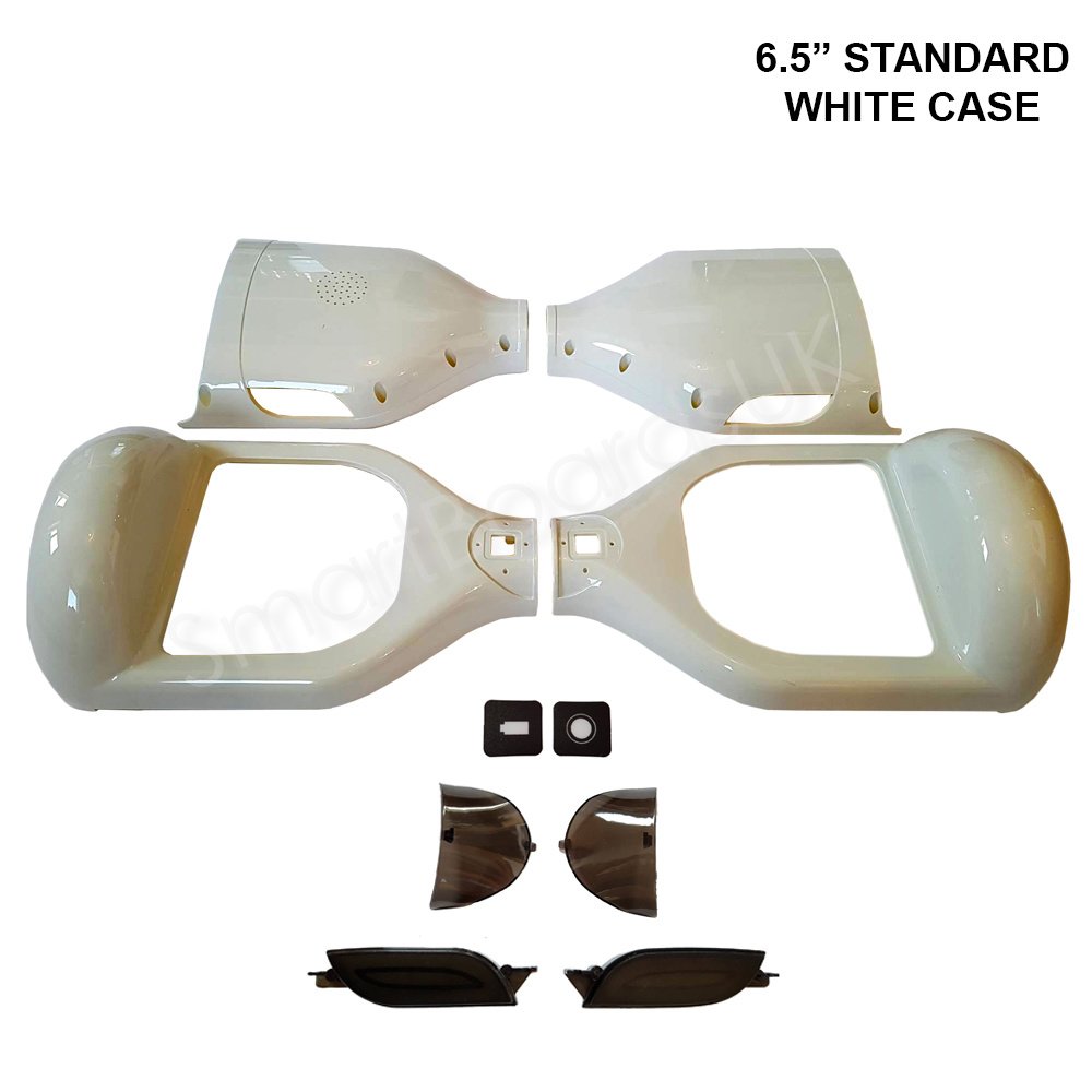 6.5" Hoverboard Plastic Shell - Swegway Case 6.5 Inch Frame Segwa 2 Wheel Smart Balance Scooter Plastics (WHITE)