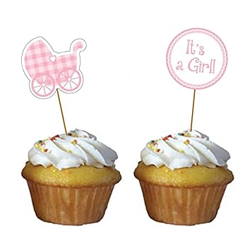 Pm Partymaster Baby Shower Party Decorations Lot Of 24pcs Food