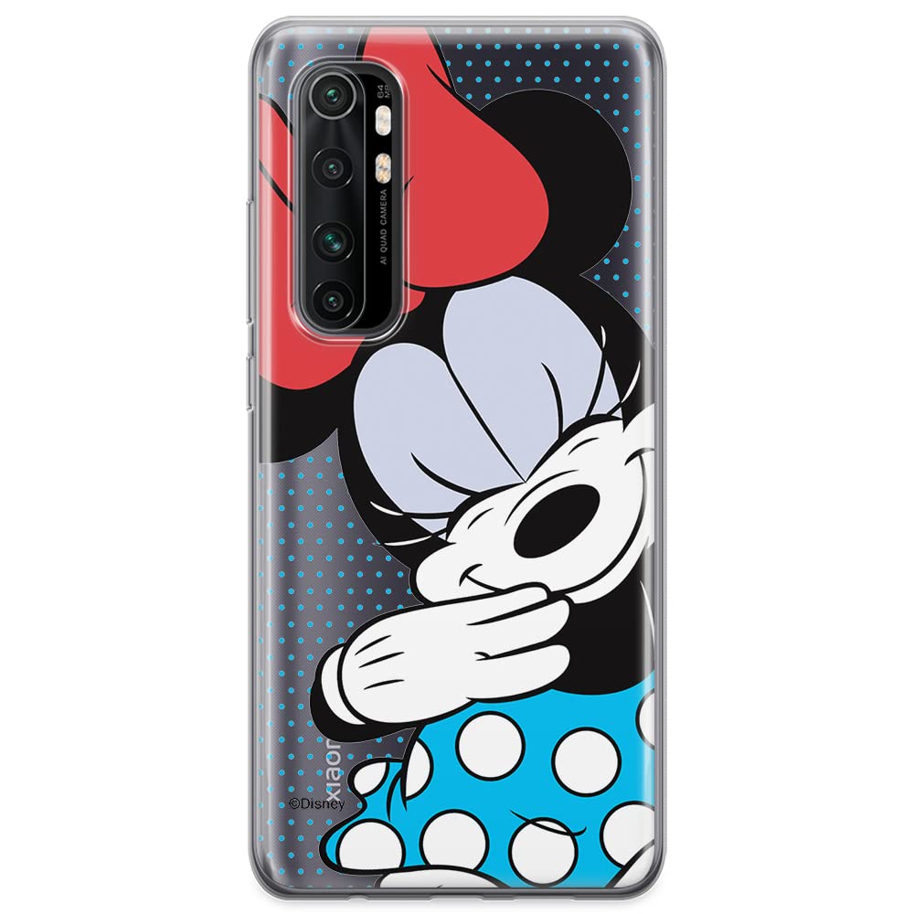 ERT GROUP mobile phone case for Xiaomi MI NOTE 10 Lite original and officially Licensed Disney pattern Minnie 033 optimally adapted to the shape of the mobile phone, partially transparent