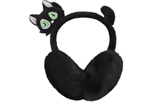 RUIXIA Cute Cartoon Animal Winter Earmuffs Soft Faux Fur Ear Warmers Adjustable for Adults Kids Thermal Plush Ear Muffs