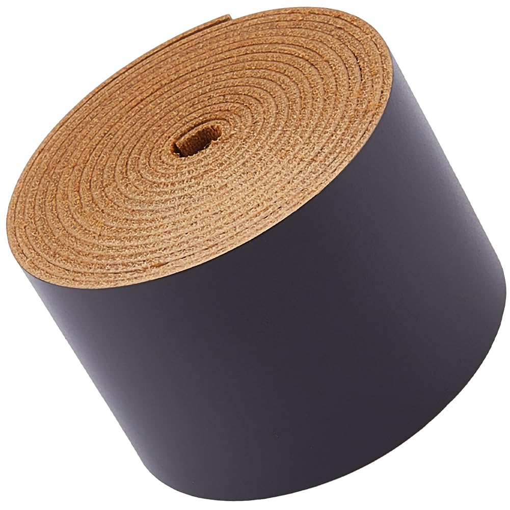 GORGECRAFT 2m×50mm Cowhide Leather Strips Cord 1.8mm thick Top Grain Real Leather Coffee Genuine Leather Hides Crafts Glossy Oil Flat AB Grade Cow Leather Strips for Shoes Sewing Patchwork DIY Craft