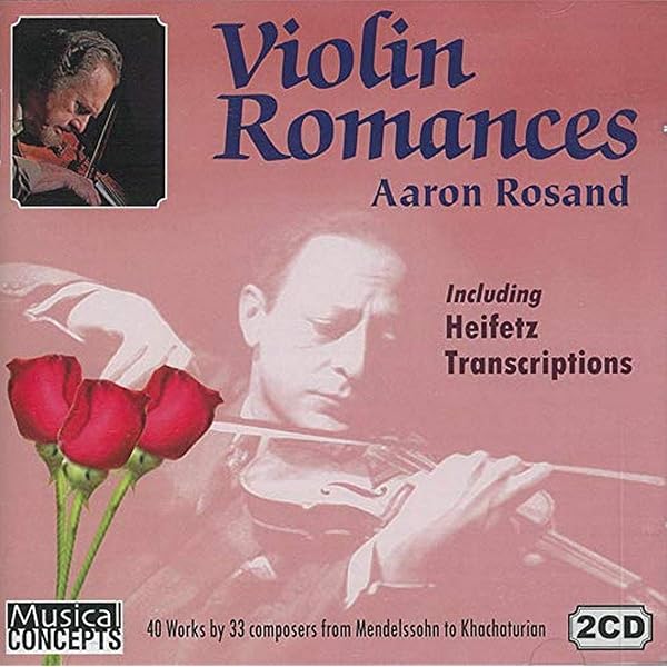 Amazon.com: AARON ROSAND PLAYS VIOLIN ROMANCES & HEIFETZ