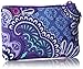 Vera Bradley Women's Cotton Zip ID Case Wallet, Lilac Tapestry, One size