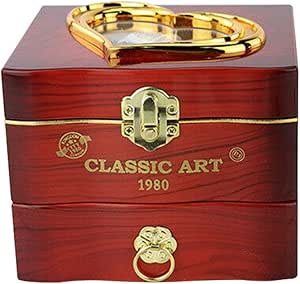 Wavel Caja de música giratoria clásica para tocador, cajón de ...