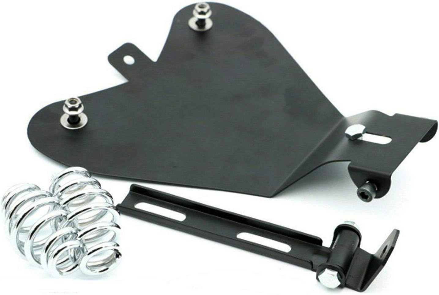 PJhao Universal Motorcycle Solo Seat Baseplate Seat Base Pan Springs Bar Bracket for Harley Sportster XL 1200 883 48 Chopper Bobber Seats Custom