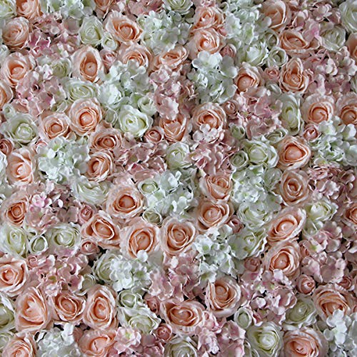 Artificial Silk Rose Flowers Wall for Wedding