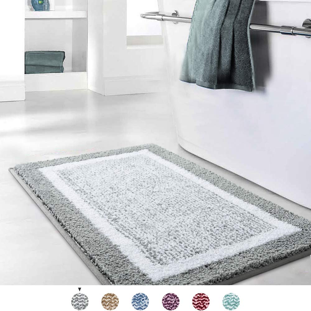 Bath Mat Ultra Soft And Water Absorbent Bath Rug Carpet Wash Dry For Tub Shower eBay