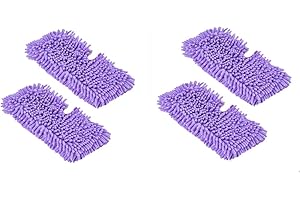 DUOSHIDA (TM Pack of 4 Washable Microfiber Mop Pads Replacement Steam Mop Pad for Shark Steam Pocket Mops S3550 S3901 S3501 S