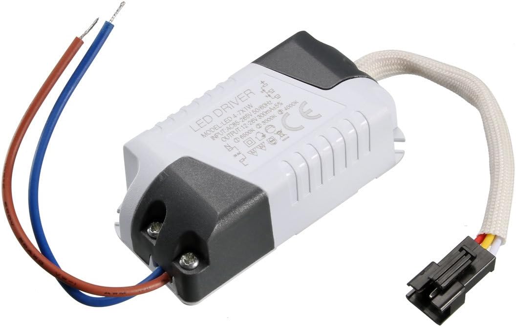 Amazon.com: uxcell LED Driver 4-7W Constant Current 300mA High Power AC ...