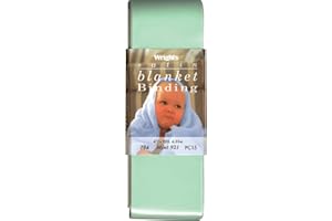 Wrights Single Fold Satin Blanket Binding 2" X4-3/4yd, Mint