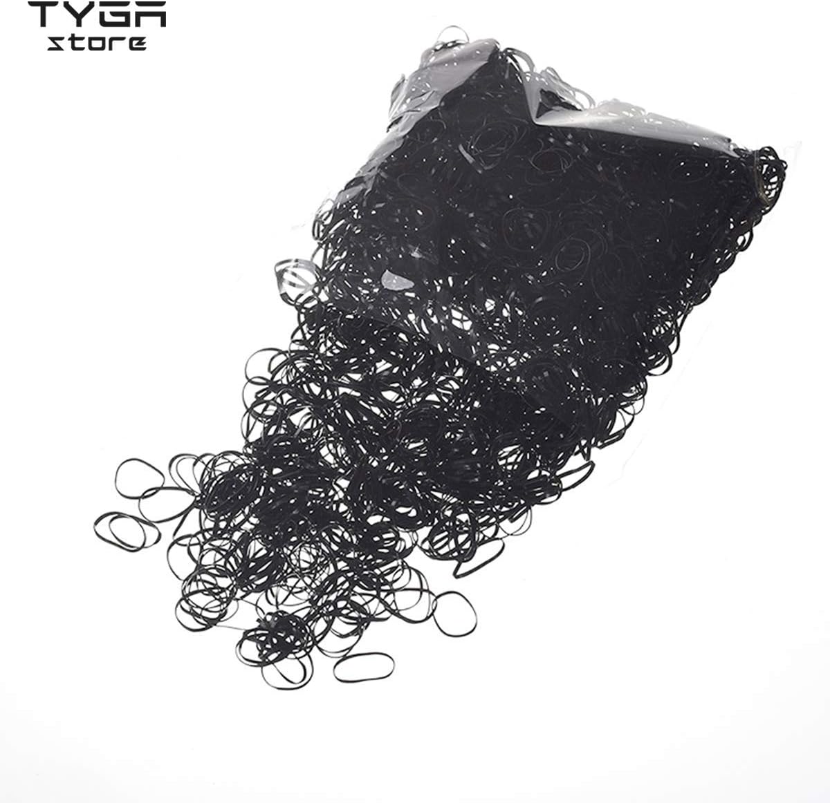 TYGA Store Pack of 1000 Mini Rubber Bands Soft Elastic Bands for Kids Hair Braids Ponytail Hair - Image 3