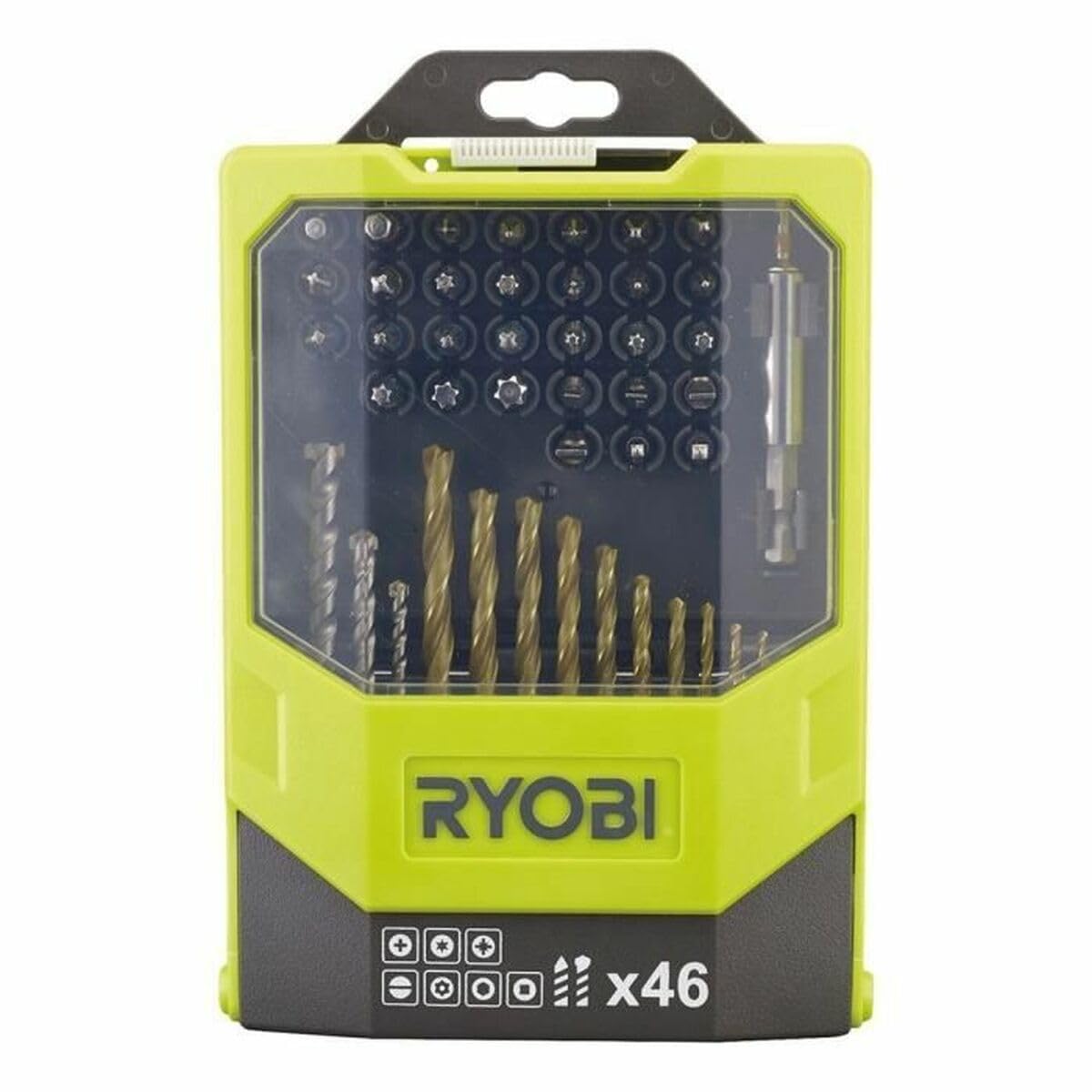 Ryobi RAK46MIX Mixed Drilling and Driving Bit Set, 46 Piece