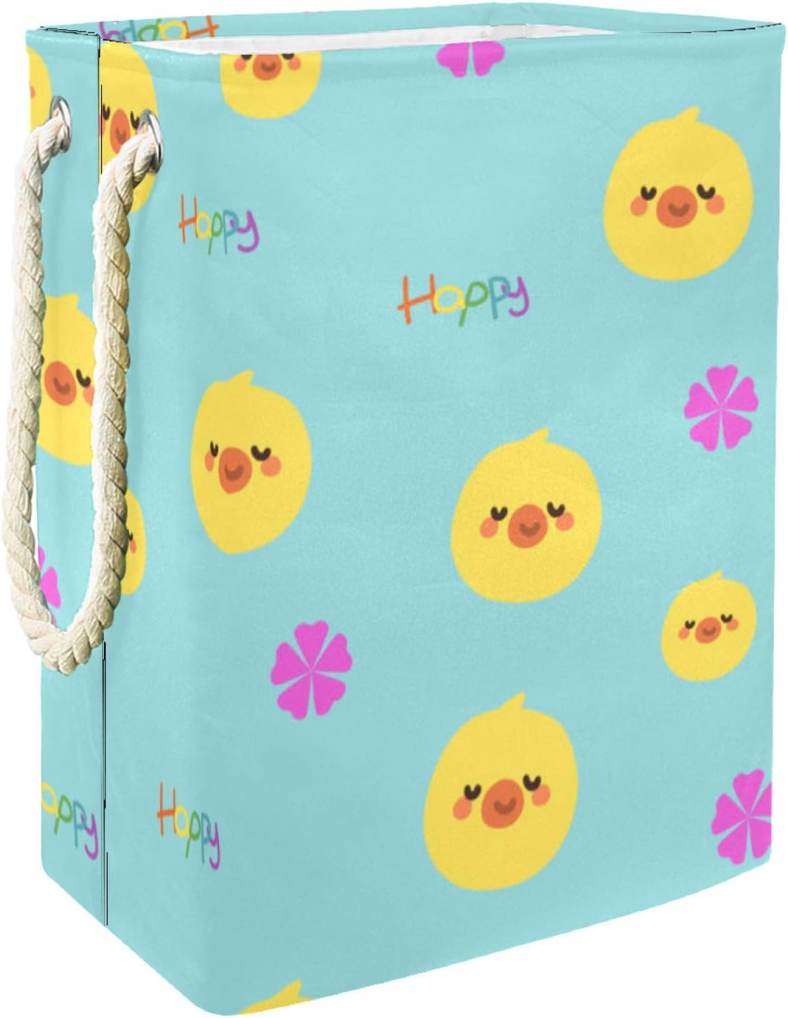 Cesta de Almacenamiento Dibujos Animados de Pollo Amarillo Cesto de