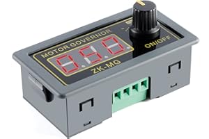 JESSINIE ZK-MG PWM Motor Speed Controller LED Digital Display Adjustable Signal Generator Driver Module 5V 12V 24V DC Motor Governor High Precision Speed Regulator with Shell